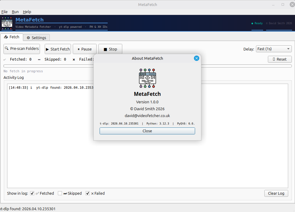 MetaFetch About